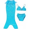 Kostým Morská panna - 3 farby Modrá 110-120 Veľkosť