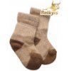 Funkčné detské ponožky z mongolskej vlny béžové 4 (16-18 cm)