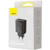 Baseus Travel Charger Compact Quick Charger U+U+C PD3.0, QC 3.0 30W EU Black (CCXJ-E01)