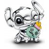 Pandora Strieborná korálka Stitch a Scrump Disney Moments 794554C01
