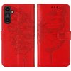 VSETKONAMOBIL 70563 ART BUTTERFLY Peňaženkový obal pre Samsung Galaxy A15 / A15 5G červený