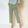 Blancheporte 7/8 cargo nohavice z plátna khaki
