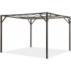 Rám na kovovú terasovú pergolu Santorini 3 x 3m hnedú Garden Point