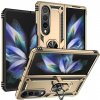Odolný Kryt Ring Armor case zlatý – Samsung Galaxy Z Fold 4