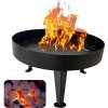 Záhradné ohnisko HuW, kovové, žiaruvzdorné, 40 cm