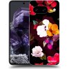 Picasee silikónový čierny obal pre Google Pixel 8a - Flowers and Berries