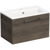 Kúpeľňová skrinka s umývadlom Intedoor TRENTA 60 cm dub tabak gladstone TRE MINI 60 1Z B 25