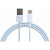 KOMA Synchronizačný a nabíjací kábel USB-A 3.0 / USB-C, 2 metre, do 5 A, biely
