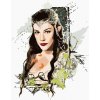 Zuty – Maľovaná Arwen (Pán Prsteňov), 40 × 50 cm, plátno napnuté na rám 8596530237532