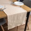 Biante Mušelínový behúň na stôl MSN-015 Krémový 35x140 cm