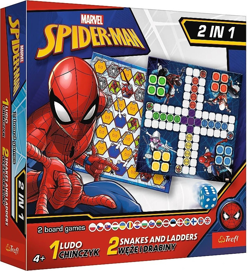 Trefl Hra Spiderman, 2v1: Človeče, nehnevaj sa a Hady a rebríky