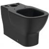 Ideal Standard Tesi - WC kombi misa, spodný/zadný odpad, AquaBlade, hodvábna čierna T5560V3
