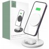 BEZDRÔTOVÁ NABÍJAČKA 2IN1 TECH-PROTECT QI15W-A21 MAGNETIC MAGSAFE WIRELESS CHARGER WHITE