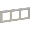 Legrand VALENA LIFE 3rámček béžový s držiakom štítkov (vodorovná montáž) 754053