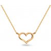 iZlato Forever Romantický náhrdelník s jemným obrysom srdca IZ15123