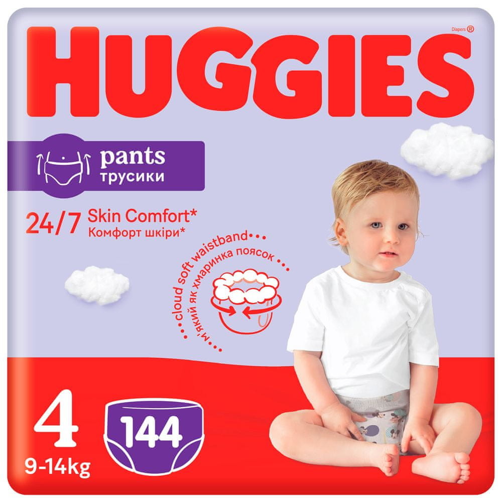 Huggies Pants 4 9-14 kg Jumbo 4 x 36 ks 144 ks