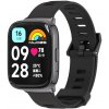 VSETKONAMOBIL 86961 MIJOBS SILICONE Vymeniteľný remienok pre Xiaomi Redmi Watch 3 Lite / Redmi Watch 3 Active čierny