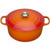 Le Creuset - Liatinový hrniec okrúhly s pokrievkou 26cm/5,3l oranžový