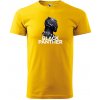 Sablio Tričko s potlačou BLACK PANTHER - žlté S