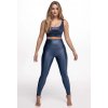 ATHLEEYA legíny - ESSENTIAL SHINE - modrá M