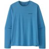 Patagonia Triko LS Cap Cool Daily Graphic Shirt pánské Velikost: XL / Barva (vzor): shore blue light shore blue x-dye
