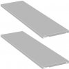 Kovová polica pre ELEMENT SYSTEM, 800 x 300 mm, sivá, balenie 2 ks