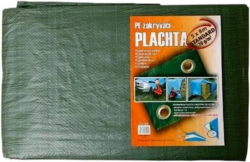 plachta zakrývacia PE 3x4m 70g zelená