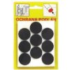 Podložka filcová samolepiaca priemer 26mm hnedá, 9ks/bal.