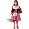 Detský kostým Červená čiapočka (blúzka, sukňa, plášť s kapucňou), veľkosť 110 /120 cm