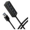 USB Hub AXAGON HUE-M1AL SuperSpeed USB-A > 4-port MINI Hub, metal, 1.2 m cable (HUE-M1AL)