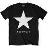 David Bowie Tričko Blackstar (White Star on Black) Unisex Black 2XL