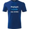 Modré tričko najlepší colník na svete - darček pre colníka XXL