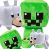 MINECRAFT VEĽKÁ PLYŠOVÁ HRAČKA 2v1 CREEPER PES VLK SADA 2v1 DVA MASKOTOVIA