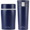 Vialli Design FUORI modrá zostava termohrnček 400 ml + termoska na jedlo 500 ml
