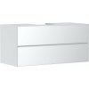 Hansgrohe Xevolos E Umývadlová skrinka 118x56x55 cm, 2 zásuvky, matná biela/metalická biela 54193320-HG
