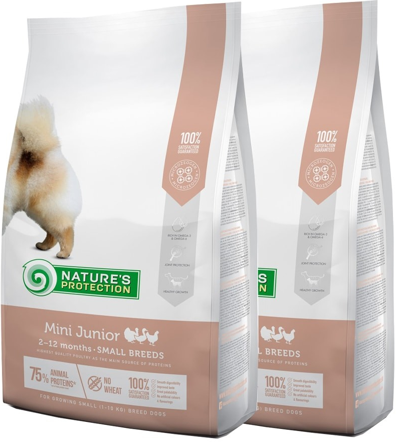 Natures Protection dog junior mini 2 x 7,5 kg