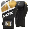 RDX Boxerské rukavice F7 Ego, čierno zlaté, 16 oz