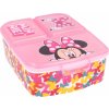 Stor delený plastový box na desiatu Minnie Mouse Butterfly 51120