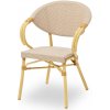 MXR stolička na terasu Kamil hnedo-béžová