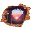 Diera 3D foto tapeta nálepka Architektúra na východ 90x70 cm