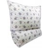 Brotex Bavlnené detské obliečky 140x200, 70x90cm Sloník sivý