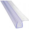 Aquatek S-8-8 spodné dverové tesnenie z PVC dĺžka 200 cm pre sklo 8 mm, 2x1m AQ S88