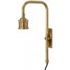 Clayre & Eef Nástenná medená antik kovová lampa - 7*15*32 cm E27/max 1*40W - Clayre & Eef