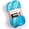 Yarn Art příze Nordic 663 variace tyrkysové a krémová
