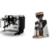 Rocket Espresso Bicocca, black + Eureka Mignon Single Dose PRO, Chrome & Oak