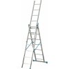 Univerzálny Trojdielny výsuvný rebrík VHR TS hliníkový, 3 x 7 priečok