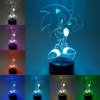 3D LED Lampička Ježko Sonic