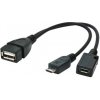 GEMBIRD Kábel USB 2.0 samica do micro USB 2.0 A/B A-OTG-AFBM-04