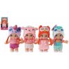 Teddies Bábika / bábätko s čiapkou plast pevné telo 15cm 4 druhy 00861586