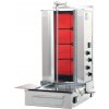 POTIS Sklokeramický elektrický gril na kebab/gyros, 4 varné zóny, záťaž 50 kg, 400V, 7,6 kW, dolný pohon 11,5 W, 760x620x1040 mm | POTIS, F CE4